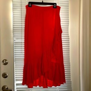H&M Skirt. Size M but runs small, beautiful orange color
